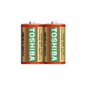 Baterie 1,50 V monočlánek zinek R14KG SP-2TGTE "Toshiba Heavy Duty", 2ks (vel.C)