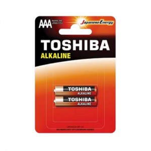 Baterie 1,50 V tužková alkalická LR03GCA BP-2C "Toshiba Alkaline-Entry Level", blistr/2ks (vel.AAA)