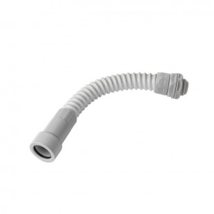 Spojka PLAST 20 75520, pro připojení nesouosé pevné trubky ke krabici, pružná, 320N, délka 210mm, IP65, s halogenem, UV nestabilní, šedá RAL7035, PVC (75520)