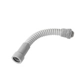 Spojka PLAST 40 75540, pro připojení nesouosé pevné trubky ke krabici, pružná, 320N, délka 280mm, IP65, s halogenem, UV nestabilní, šedá RAL7035, PVC (75540)