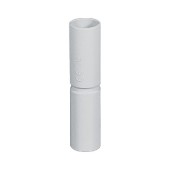 Spojka PLAST 40 GSU40H, pro lineární spojení dvou trubek stejného průměru, IP40, délka 110mm, bezhalogenové, UV nestabilní, šedá RAL7035, technopolymer (GSU40)