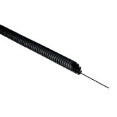 Chránička  25 TC152525T, 750N, černá, s protahovacím drátem, ohebná, s halogenem, PVC, UV nestabilní (role 25m)(TC152525T)