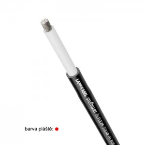 SOLARKABEL ÖLFLEX SOLAR H1 BUR  1X4 BK Solární kabel,  1x 4mm2, červený plášť, U0/U: 1 /1 kV, zesítěný polyetylen, pro pevné uložení, bez halogenů (LAPP 38115813)