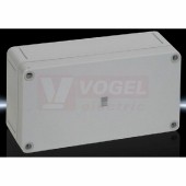 PK9512.000 (KS) Svorkovnicová skříňka, s neprůhl.víkem, IP66, IK08, polykarbonát, hladké stěny, š180v94h57mm, RAL7035 (prodej na kusy)