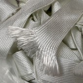 Hadička iz. typ FS  průměr 18mm pletená dutinka bílá sklovláknitá do 550°C, elektrická pevnost 300-700V (E100280)