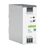 Zdroj spínaný 1f 24VDC 10A (WAGO 2587-2146)  240W, řada BASE, Uvstup 1x90…264VAC, U výstup adj. 23,5… 28VDC, švh 52x125x117mm, svorky pružinové CAGE CLAMP, úč. 88%, montáž na DIN lištu