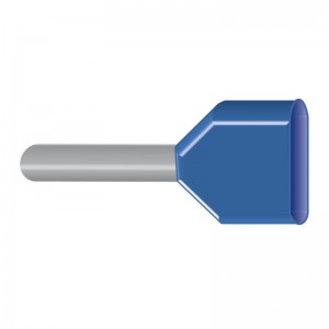 DID 0,75-8 modrá (500)   dutinka izolovaná dvojitá (Hilpress 09057)