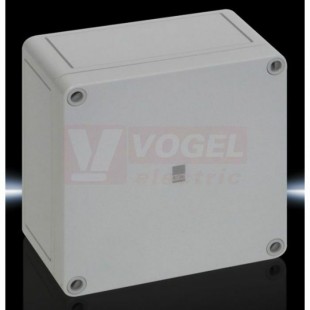 PK9510.000 (BAL) Svorkovnicová skříňka, s neprůhl.víkem, IP66, IK08, polykarbonát, hladké stěny, š130v130h75mm, RAL7035 (balení 4ks)