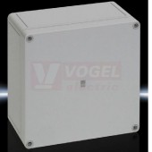 PK9517.000 Svorkovnicová skříňka, s neprůhl.víkem, IP66, IK08, polykarbonát, hladké stěny, š182v180h90mm, RAL7035