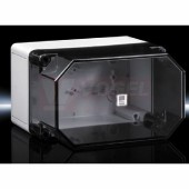 PK9522.100 Svorkovnicová skříňka, s průhled.víkem, IP66, IK08, polykarbonát, hladké stěny, š254v180h165mm, RAL7035