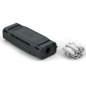EVO 03 Spojka gelová, se šroubovou svorkou 5x (1,5 - 6mm2), pro průměr kabelu 13-17mm, pro Cu/Al, jmenovité napětí 0,6kV/1kV, přímé spojení, rozměry: 145x56x35mm. (1005633)