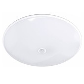 Svítidlo LED s PIR senzorem (VISTA PIR 15W NW 1350/1750lm, milk), pr. 260mm, v. 54,5mm, 4000K neutrální bílá, IP54, živ.25000h, úhel vyzař.120° , max. dosah senzoru 6m, 10s-5min, 3-2000 lux (GXPS210)