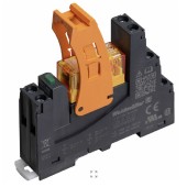 CRIKIT S 24VAC 1CO L RIDERSERIES paticové relé, 1 přepínací kontakt, 16A/250V AgNi, LED indikace zelená, test. tlač. NE, ochraná dioda NE, patice šroubová, š=15,8mm (3137460000)