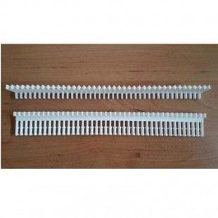 DHR 265.32.14.07 bílý, drátovací hřeben BRALEN pro izolované vodiče 0,50 ÷ 6mm2, délka 265mm, -20°C÷80°C, prostorová výška zubu 8+7mm