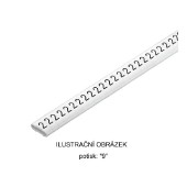 CLI C 02-3 WS/SW 9 MP CableLine, návlečka na kabely a vodiče s potiskem "9" (horiz.), bílo-černá, š/v 3,4x3mm, pro vodiče s průřezem 0,2-1,5mm2, průměr 1,3-3mm, PVC, měkké, bez kadmia, MultiPack(0252111530)