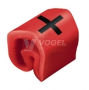 CLI C 02-3 RT/WS + MP CableLine, návlečka na kabely a vodiče s potiskem "+" (horiz.), červeno-bílá, š/v 3,4x3mm, pro vodiče s průřezem 0,2-1,5mm2, průměr 1,3-3mm, PVC, měkké, bez kadmia, MultiPack (0252111737)