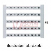 DEK 5 FSZ 51-60 štítek s potiskem, posl.vertikální, š5mm x v5mm, PA66 (0460660051)