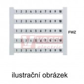 DEK 5 FW 901-950 štítek s potiskem, horizont., š5mm x v5mm, PA66 (0473460901)