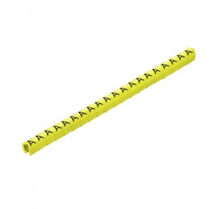 CLI O 10-3 GE/SW A MP CableLine, návlečka na kabely a vodiče, s potiskem "A", žluto-černá, š/v 4x3mm, pro vodiče s průřezem 0,4-1,5mm2, průměr 2-3mm, PVC, měkké, bez kadmia, MultiPack (0648001637)