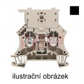 WSI 6 če svorka pojistková černá, řada W, pojistka G 5x20mm, bez LED indikace, 6,3A, šroubová, š=7,9mm (1011010000)