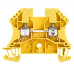 WDU 4 GE svorka řadová, šroubové připojení, žlutá, 800V/32A, š=6,1mm (1020120000)