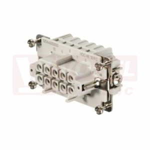 Konektor  10pin Z 16A/500V HDC HE 10 FC, krimpovací (1204400000)