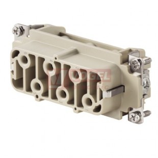 Konektor   6pin+PE Z 35A/400V HDC HSB 6 FS, šroubový, č.1-6 (1498900000)