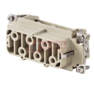 Konektor   6pin+PE Z 35A/400V HDC HSB 6 FS, šroubový, č.7-12 (1499000000)