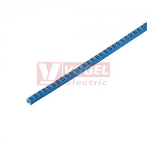 CLI C 02-3 BL/WS 6 CD CableLine, návlečka na kabely a vodiče s potiskem "6" (horiz.), modro-bílá, š/v 3,4x3mm, pro vodiče s průřezem 0,2-1,5mm2, průměr 1,3-3mm, PVC, měkké, bez kadmia, na cívce (1568241521)