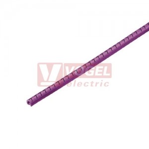 CLI C 02-3 VI/WS 7 CD CableLine, návlečka na kabely a vodiče s potiskem "7" (horiz.), fialovo-bílá, š/v 3,4x3mm, pro vodiče s průřezem 0,2-1,5mm2, průměr 1,3-3mm, PVC, měkké, bez kadmia, na cívce (1568241524)