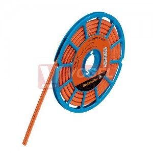 CLI C 1-3 OR/SW 3 CD CableLine, návlečka na kabely a vodiče s potiskem "3" (horiz.), oranžovo-černá, š/v 4,2x3mm, pro vodiče s průřezem 1,5-4mm2, průměr 2,5-5mm, PVC, měkké, bez kadmia, na cívce (1568251512)