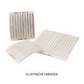 §KSW 2,5 8/5.08 9-16 značení přístrojů, koncové značení, s číslováním 9-16 (horiz.), bílo-černé, š/v 40,6x2,5mm, samolepící, polyester, bez PVC (1630100009)