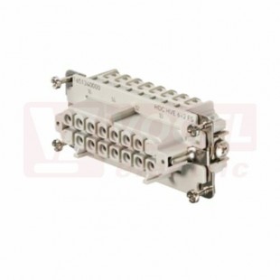 Konektor   8pin+PE  Z 20A/830V HDC HVE 6+2 FS, šroubový (1651340000)