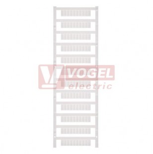 MF 10/5 MC NE WS MultiCard, štítek bez potisku, bílý, š5mm x v10mm, Wago, Phoenix, Entrelec, Wieland, Legrand, PA66 (1677160000)