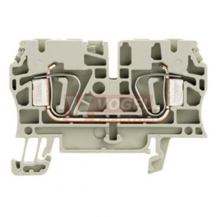 ZDU 4 GR svorka pružinová, šedá 1/1, připojení kotevní svorkou, 800V/32A, š=6,1mm (1683630000)