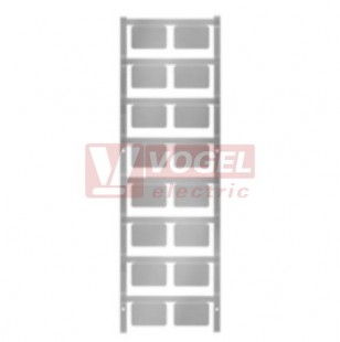 SM 27/18 K MC NE SI MultiCard, značení přístrojů SwitchMark, štítek šedo-stříbrný v18mm x š27mm, samolepící, PA66 (1713760000)