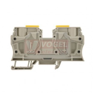 ZDU 35 svorka řadová, pružinová, béžová 1/1, připojení s kotevní svorkou, 800V/125A, š=16mm (1739620000)