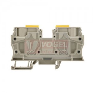 ZDU 35 svorka řadová, pružinová, béžová 1/1, připojení s kotevní svorkou, 800V/125A, š=16mm (1739620000)