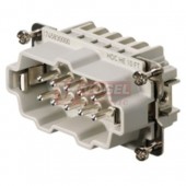 Konektor  10pin V 16A/500V HDC HE 10 MT, pružinové svorky (1745830000)