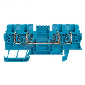 ZDU 1,5/4AN BL svorka řadová, pružinová, sv.modrá 2/2, připojení s kotevní svorkou, 500V/17,5A, š=3,5mm (1775600000)