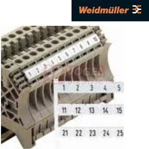 DEK 5 FW   1,3-49,2,4-50 štítek s potiskem, horizont., š5mm x v5mm, PA66 (1781340000)
