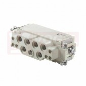 Konektor  12pin Z 6pin 100A/690V + 6pin 16A/400V HDC S6 6 BAS, připojení axiálním šroubem (1790020000)