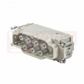 Konektor  12pin V 6pin 100A/690V + 6pin 16A/400V  HDC S6 6 SAS, připojení axiálním šroubem (1790030000)