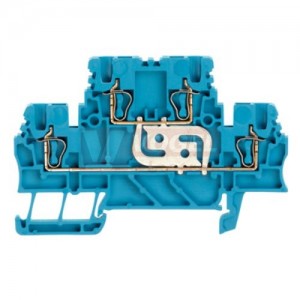 ZDK 1,5V BL svorka řadová, pružinová 2-patrová, sv.modrá, propojené patra svorkovnice (1791140000)