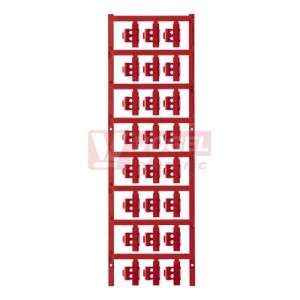 SFC 2/21 MC NE RT SlimFix Clip návlečka bez potisku, červená, půrřez 3-4mm, velikost popis.pole 21x5,8mm (1805790000)
