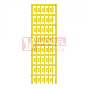 SFC 0/21 MC NE GE  žlutý, SlimFix Clip štítek 21x5,8mm pro zn.vodičů, nacvaknutím, pro průřez 0,5-1,0mm2, průměr 1,5-2,5mm (1813210000)
