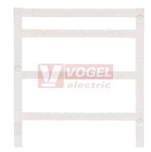 MF 5/5 Mini MC NE WS MultiCard štítek bez potisku, bílý, š5mm x v5mm, WAGO, Legrand, Entrelec, PA66 (1816240000)