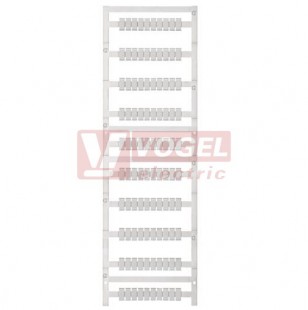 MF-W 9/5 MC NE WS MultiCard, štítek bez potisku, bílý, š5mm x v9mm, Wago, Legrand, PA66 (1816270000)