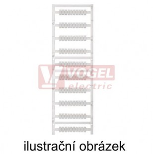 MF-W 9/5F MC NE WS MultiCard, štítek pro potisk, barva bílá, š5mm x 9mm, Wago, Legrand, PA66 (1816280000)