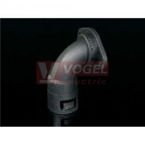 A21FL-90 Adaptalok 90° příruba, černá, IP 66, PA, pro chráničky APAFS/APACS (132302547)